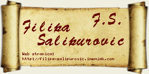 Filipa Šalipurović vizit kartica